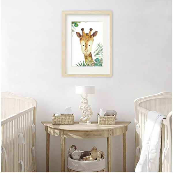 "Láminas infantiles" - Animales de la Selva - Jirafa - Imagen 2